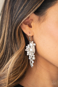 Paparazzi Accessories - High-End Elegance - White Earrings