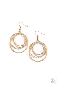Paparazzi Accessories Elegantly Entangled - Gold Earrings 