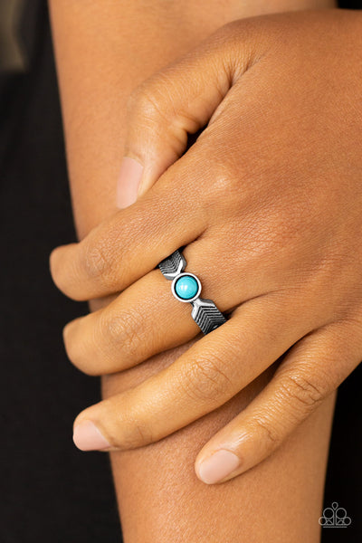 Paparazzi Accessories Awesomely ARROW-Dynamic - Blue Ring