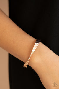 Paparazzi Accessories Bringing Basics Back - Rose Gold Bracelet 