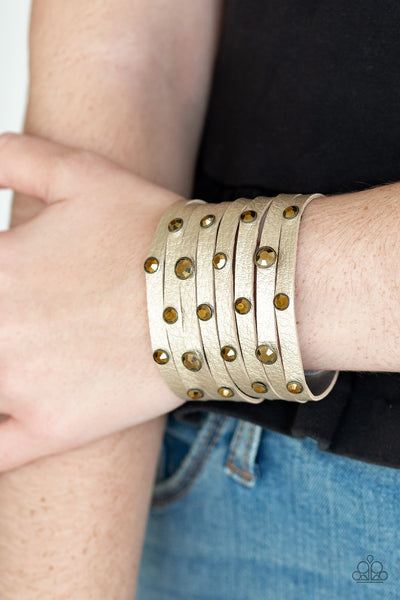 Paparazzi Accessories Go-Getter Glamorous - Brass Bracelet 