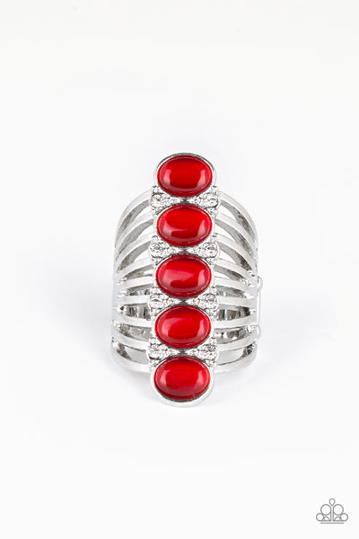 Paparazzi Accessories BLING Your Heart Out - Red Ring