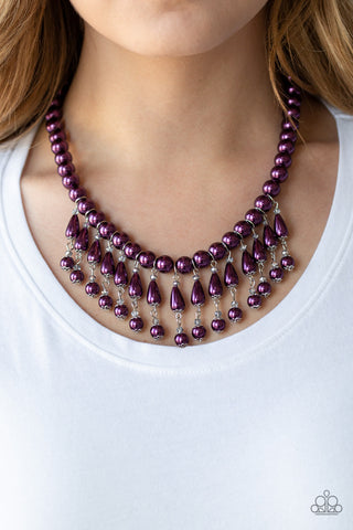 Paparazzi Accessories Miss Majestic - Purple Necklace & Earrings 