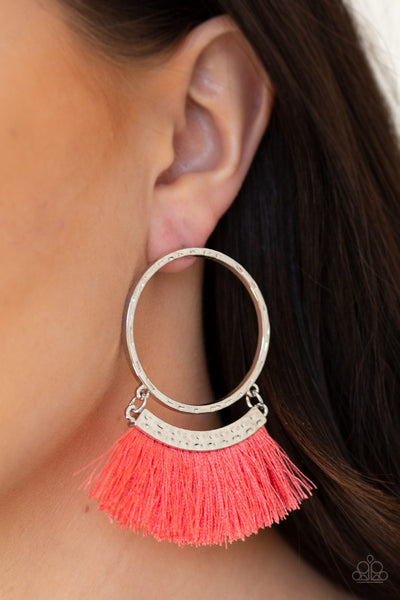 Paparazzi Accessories This Is Sparta! - Orange Earrings 