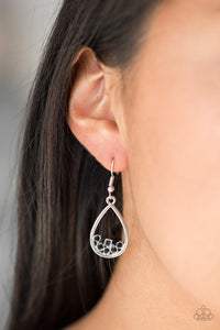 Paparazzi Accessories Raindrop Radiance - Black Earrings 