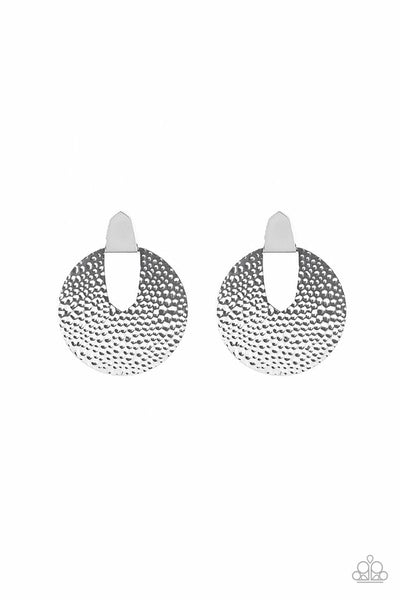 Paparazzi Accessories Bold Intentions - Silver Earrings 