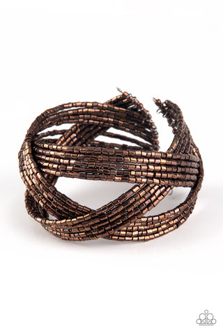 Paparazzi Accessories Shooting Stars - Copper Bracelet 