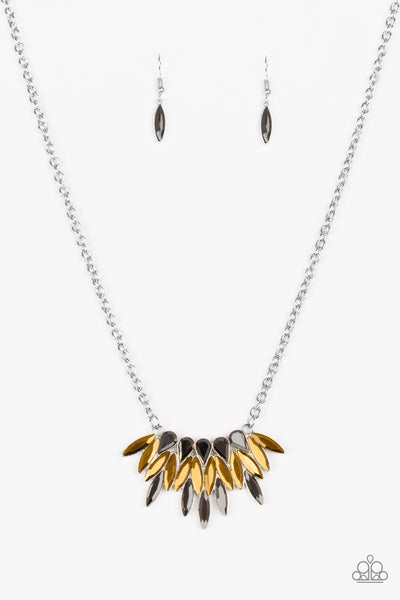 Paparazzi Accessories Crown Couture - Brass Necklace 