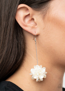 Paparazzi Accessories Swing Big - White Earrings 