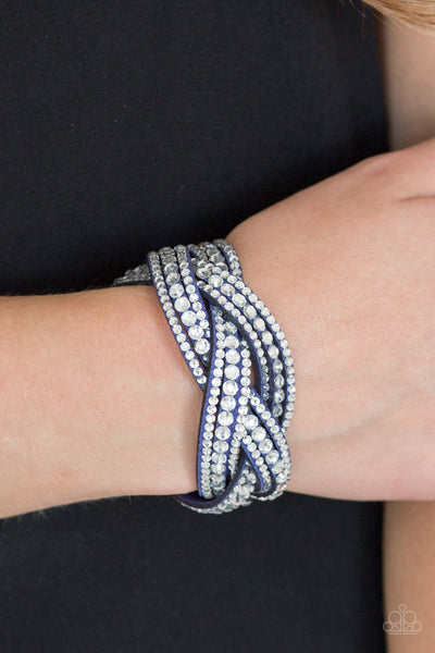 Paparazzi Accessories Bring On The Bling - Blue Bracelet 