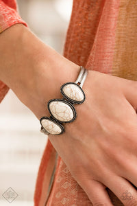 Paparazzi Accessories Stone Shrine White Bracelet 