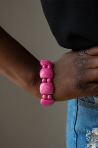 Paparazzi Accessories Dont Be So NOMADIC! - Pink Bracelet