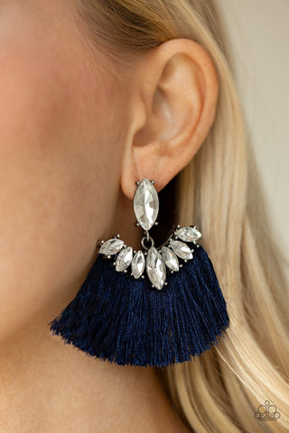 Paparazzi Accessories Formal Flair - Blue Earrings 