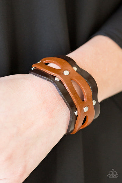 Paparazzi Accessories SPURS Of The Moment - Brown Bracelet 