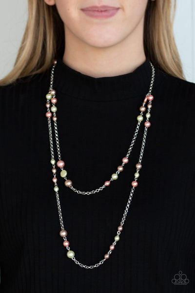 Paparazzi Accessories - Pearl Promenade - Multi Necklace & Earrings 