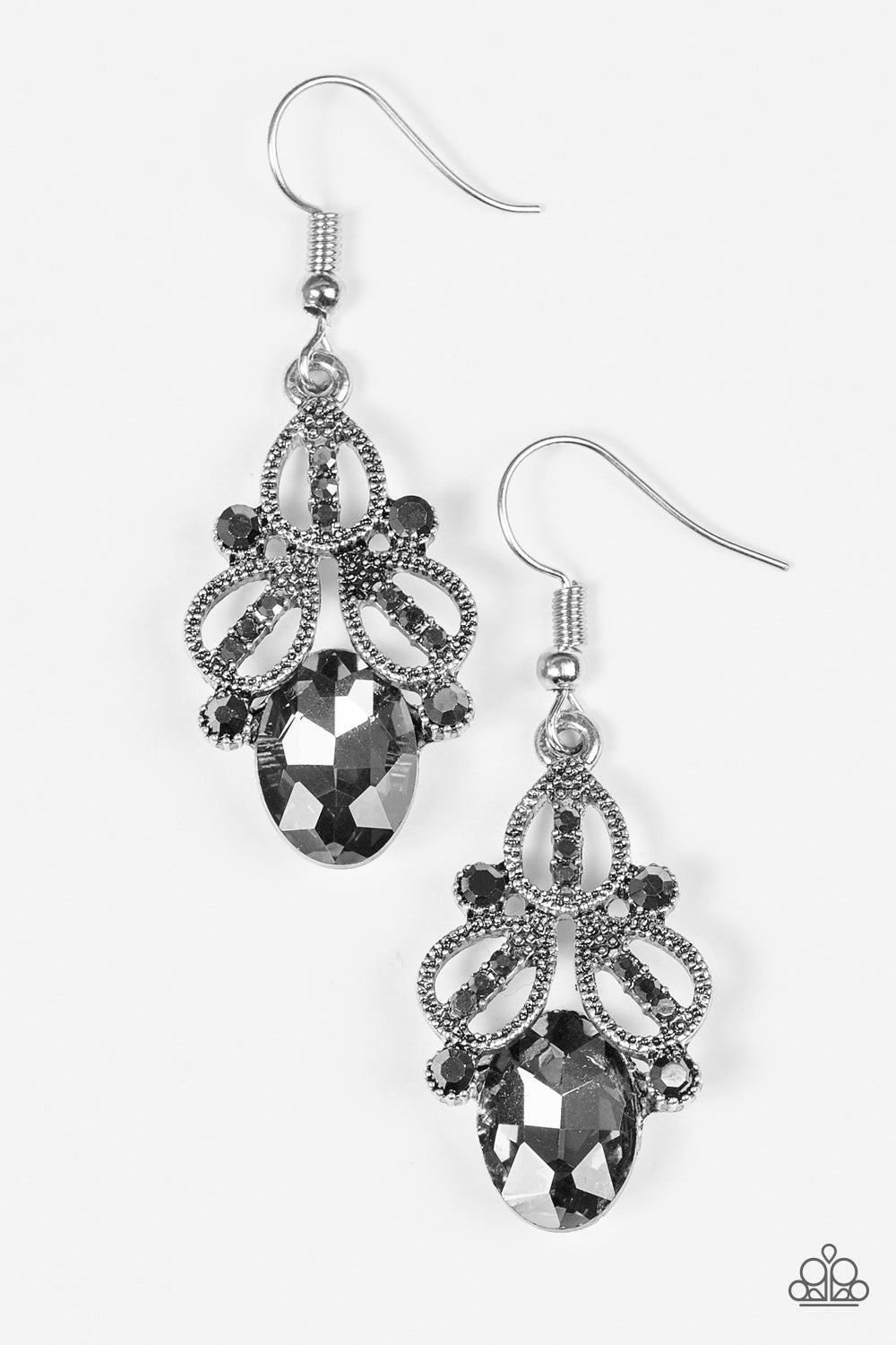 Paparazzi Accessories A CROWN Pleaser - Silver Earrings 