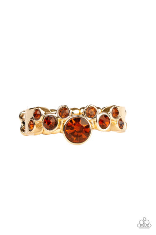Paparazzi Accessories Sparkle Spree - Brown Ring