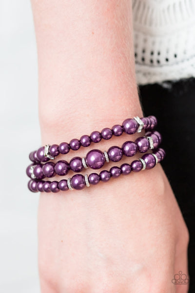 Paparazzi Accessories Money Drop - Purple Bracelet 