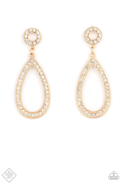 Paparazzi Accessories Regal Revival - Gold Earrings 