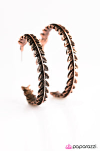 Paparazzi Accessories Rome Roaming - Copper Earrings 