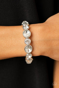 Paparazzi Accessories Still GLOWING Strong - White Bracelet 