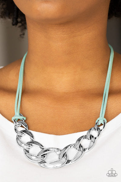 Paparazzi Accessories Naturally Nautical - Blue Necklace & Earrings 