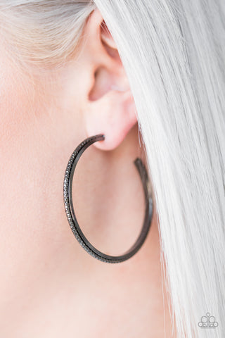 Paparazzi Accessories Girl Gang - Black Earrings 