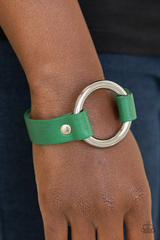 Paparazzi Accessories Rustic Rodeo - Green Bracelet 