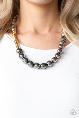 Paparazzi Accessories Power To The People - Black Necklace & Earrings 