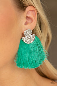 Paparazzi Accessories Make Some PLUME Green Earrings 