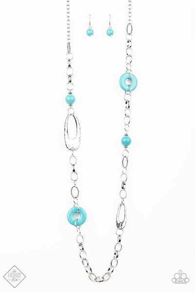 Paparazzi Accessories Artisan Artifact - Blue Necklace & Earrings 