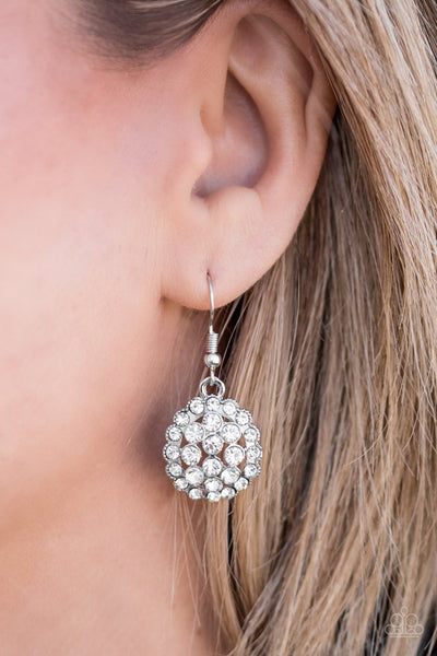 Paparazzi Accessories Runway Ready - White Earrings 
