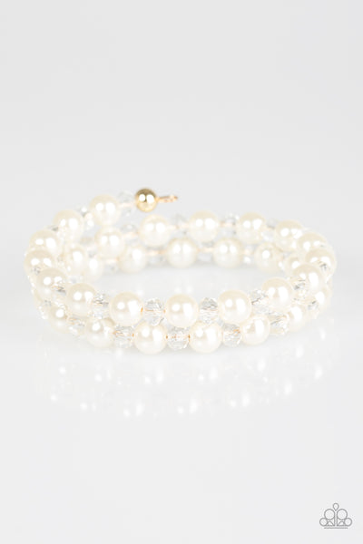 Paparazzi Accessories Modestly Modest - White Bracelet 