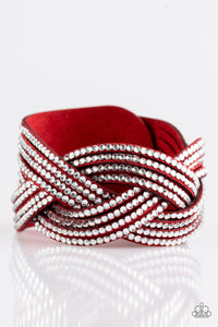 Paparazzi Accessories Big City Shimmer - Red Bracelet 