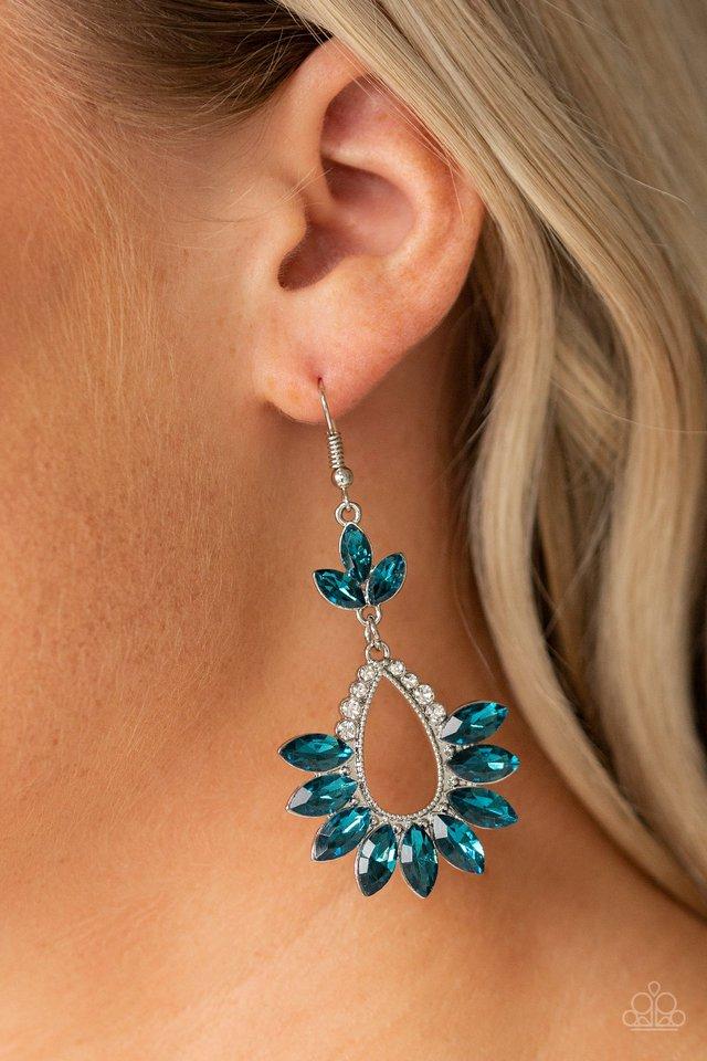 Paparazzi Accessories Extra Exquisite - Blue Earrings 