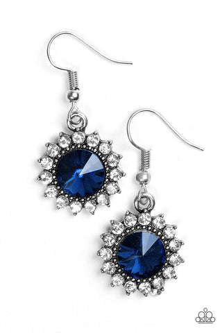 Paparazzi Accessories Bring In The BEAM Team - Blue Earrings 