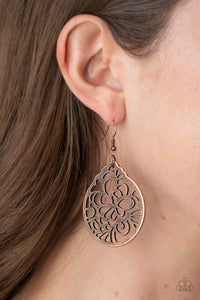 Paparazzi Accessories Garden Mosaic - Copper Earrings 