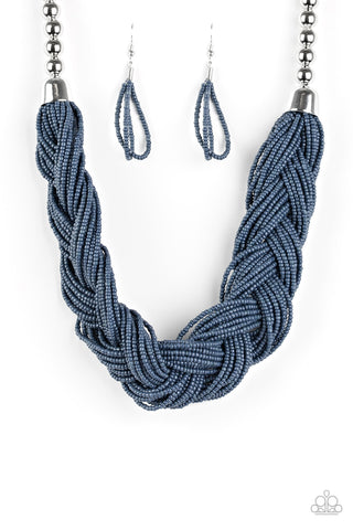 Paparazzi Accessories The Great Outback - Blue Necklace & Earrings 