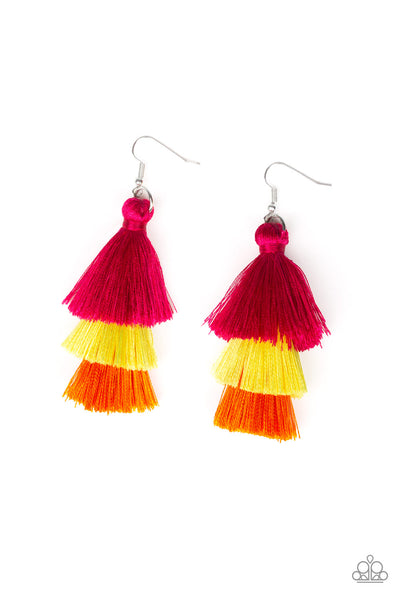 Paparazzi Accessories Hold On To Your Tassel! - Multi Earrings 