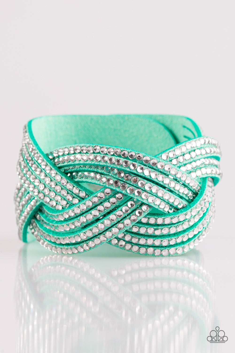 Paparazzi Accessories Big City Shimmer - Green Bracelet 