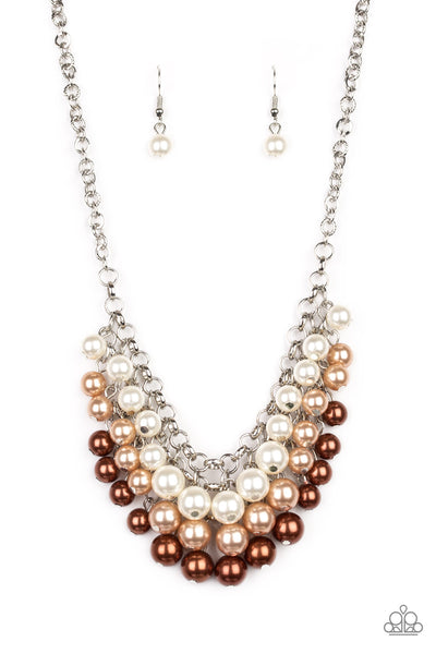 Paparazzi Accessories Run For The HEELS! - Brown Necklace & Earrings 