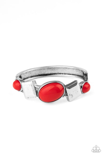 Paparazzi Accessories Abstract Appeal - Red Bracelet 