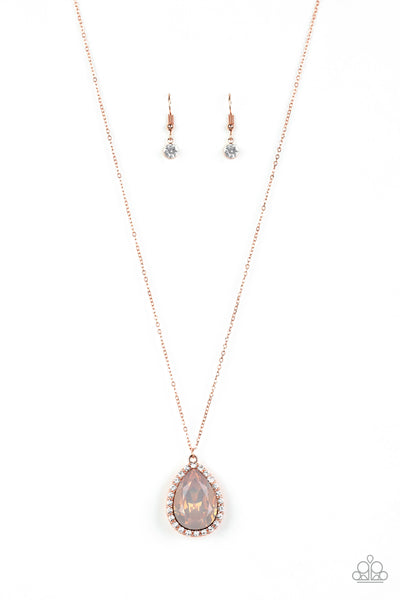 Paparazzi Accessories Come Of AGELESS - Copper Necklace & Earrings 