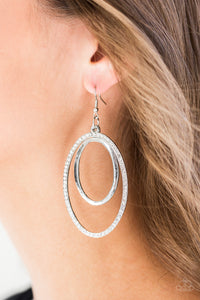 Paparazzi Accessories Wrapped In Wealth - White Earrings 
