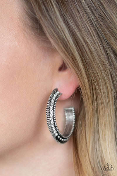 Paparazzi Accessories Retro Reverberation - White Earrings 