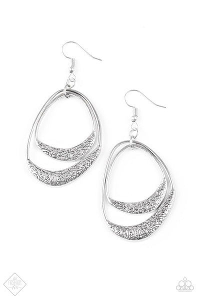 Paparazzi Accessories Follow The Beaten Path Silver Earrings 