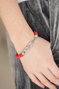 Paparazzi Accessories Take Wing - Red Bracelet 