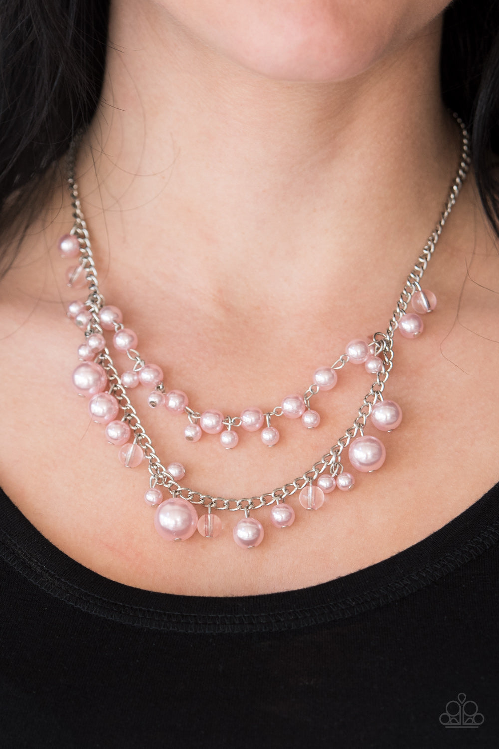 Paparazzi Accessories Blissfully Bridesmaid - Pink Necklace & Earrings 