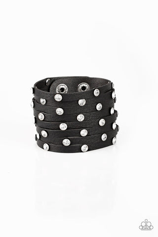 Paparazzi Accessories Sass Squad - Black Bracelet 