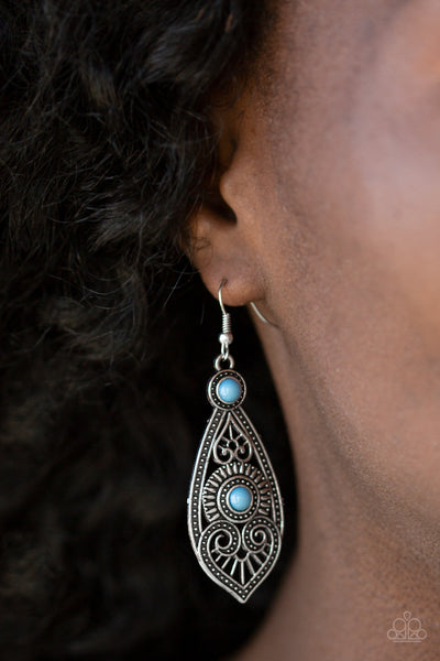 Paparazzi Accessories Sweetly Siren - Blue Earrings 